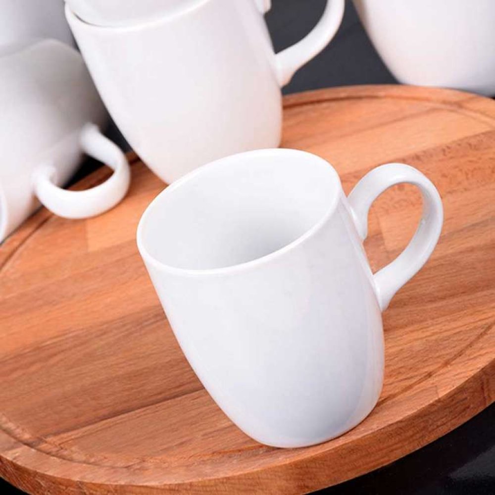 Keramika Beyaz Bulut Kupa 9 Cm 6 Adet