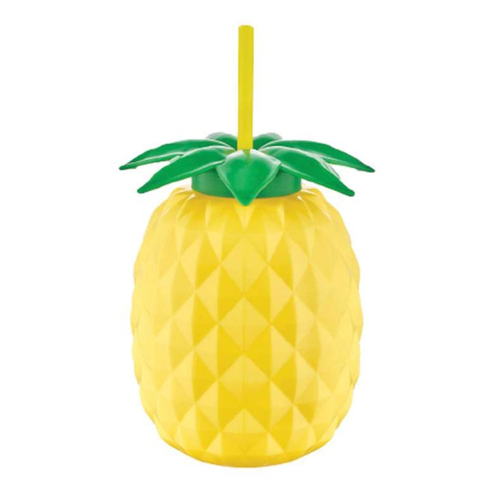 Meyve Pipetli Bardak Sarı