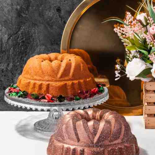 Aksu Döküm Kek Kalıbı Bakır