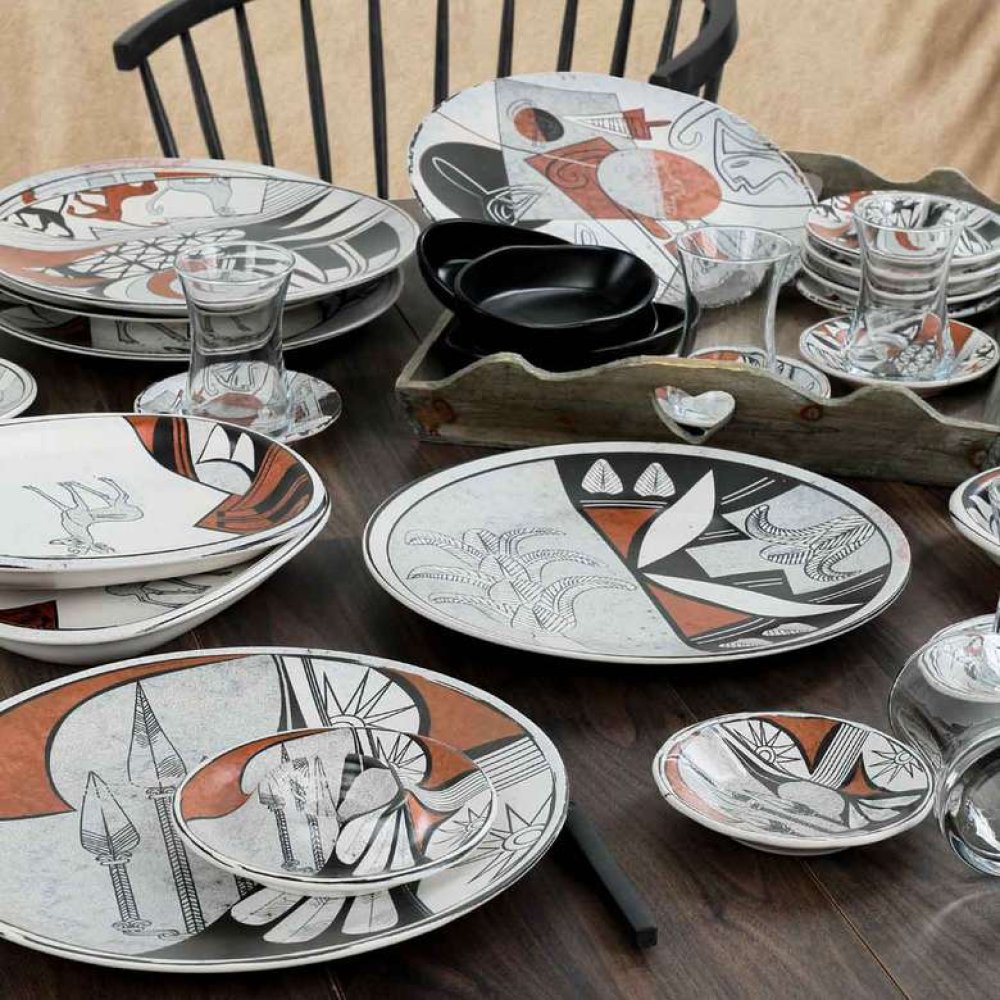 Keramika Anadolu Medeniyetleri Kahvaltı Takımı 31 Parça 6 Kişilik