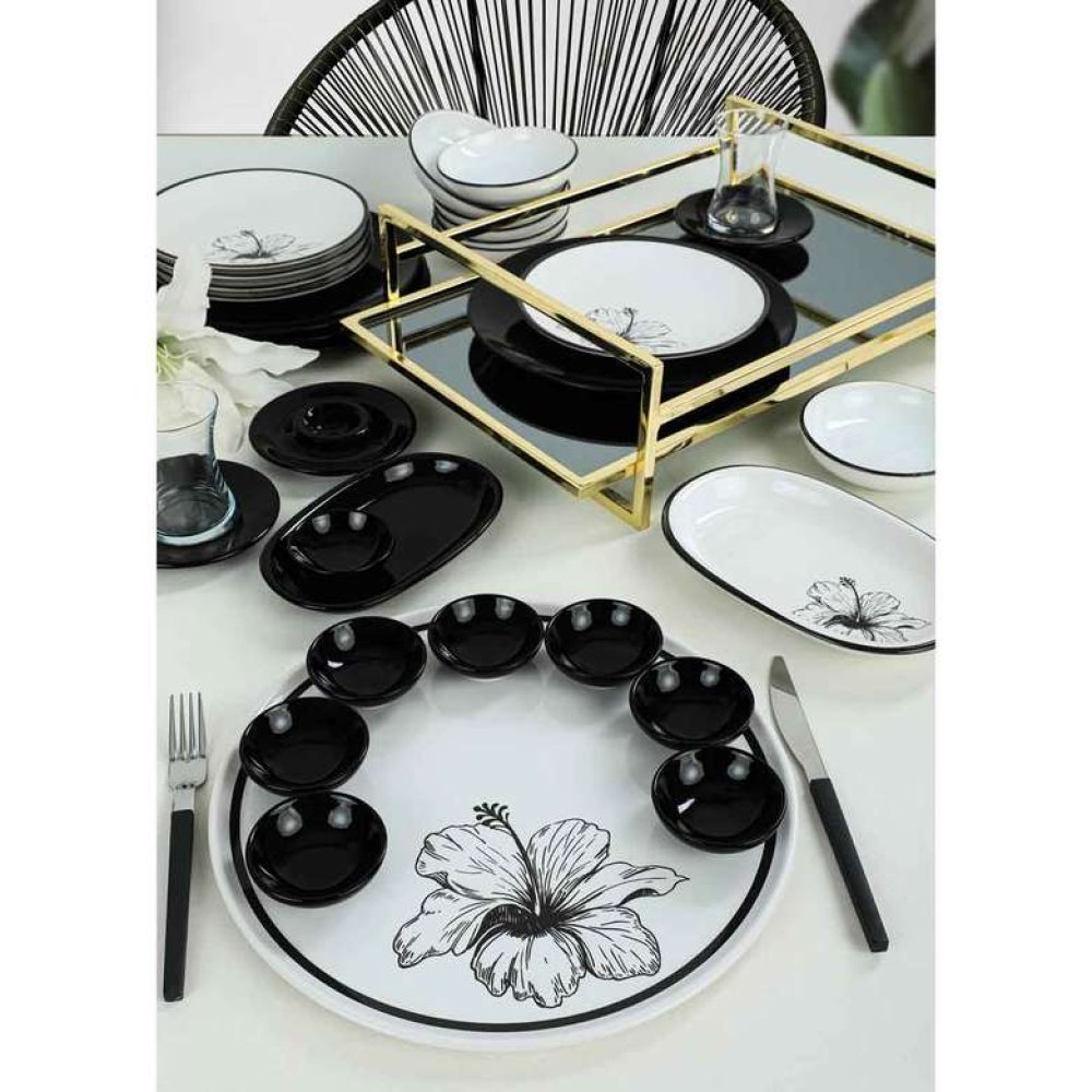 Keramika Lotus Kahvaltı Takımı 50 Parça 6 Kişilik