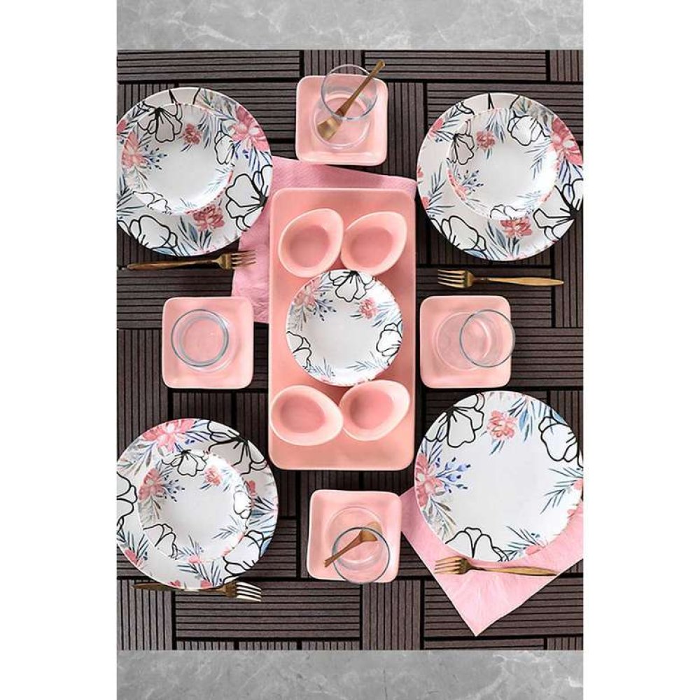 Keramika Rossy Kahvaltı Takımı 21 parça 4 kişilik