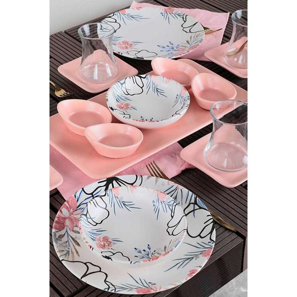 Keramika Rossy Kahvaltı Takımı 21 parça 4 kişilik