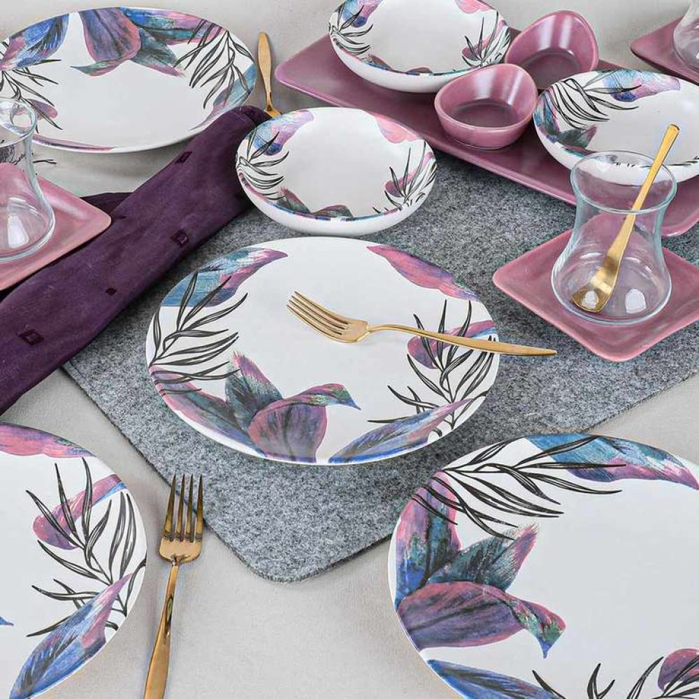 Keramika Vio Kahvaltı Takımı 21 Parça 4 Kişiik