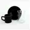 Keramika Luna Gold Siyah Çay/kahve Fincan Takımı 18 Parça 6 Kişilik
