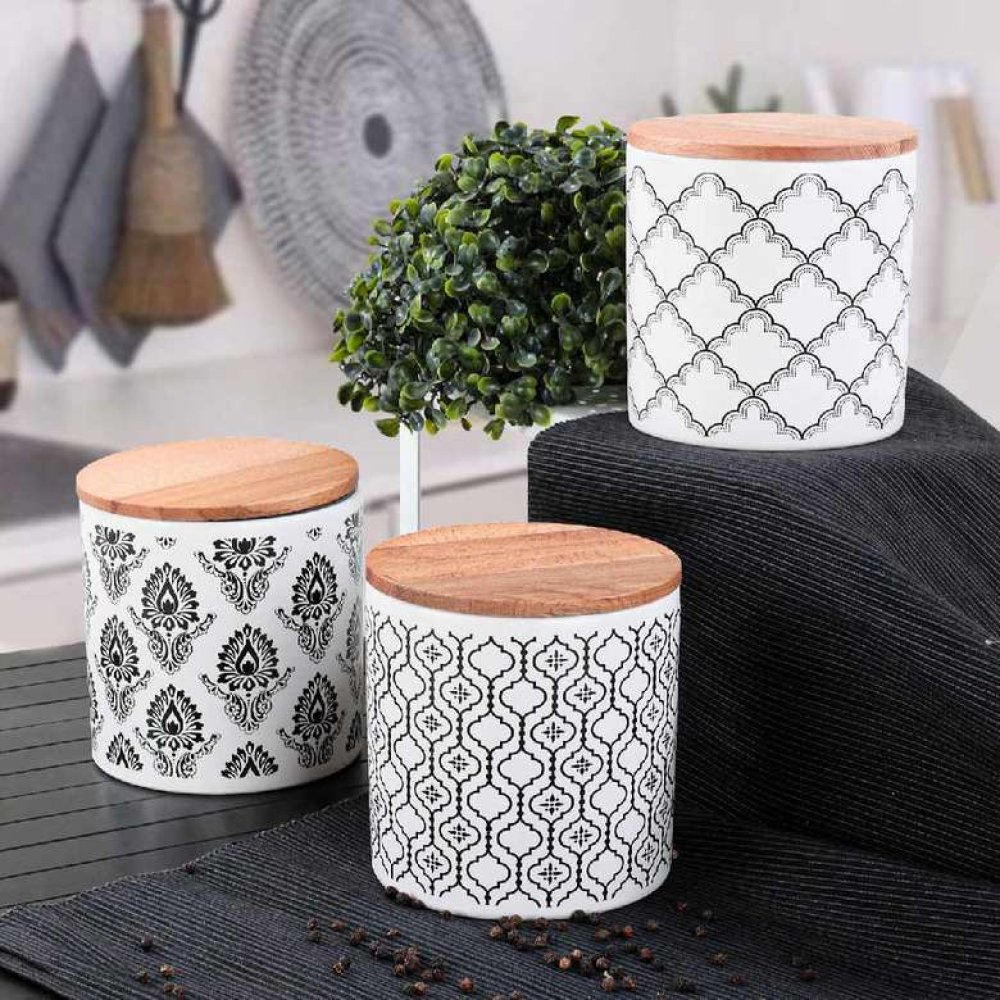 Keramika Ares Saklama Kabı 12 cm 3 adet