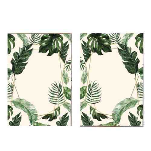 Amerikan Serivisi 2'li 35x45 Cm V, Yeşil