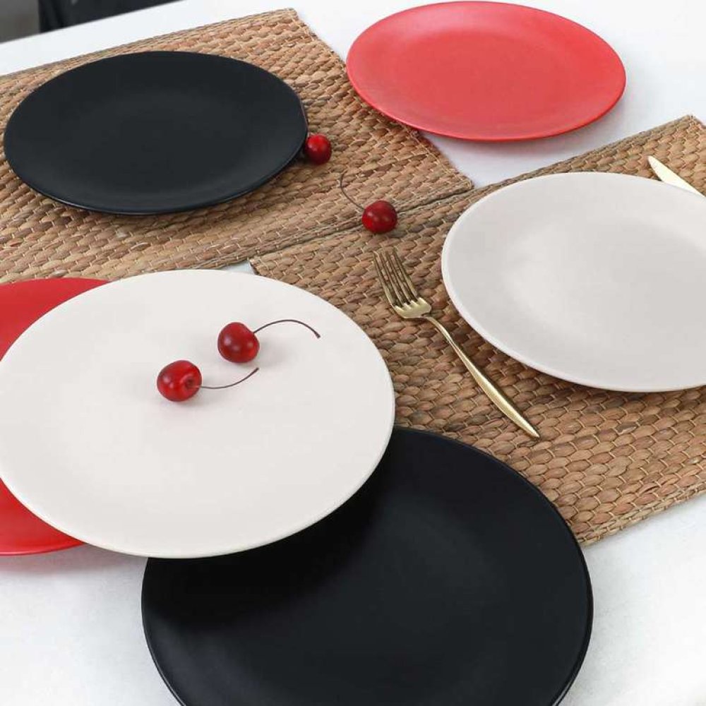 Keramika Noble Matte Ege Servis Tabağı 25 cm  6 adet