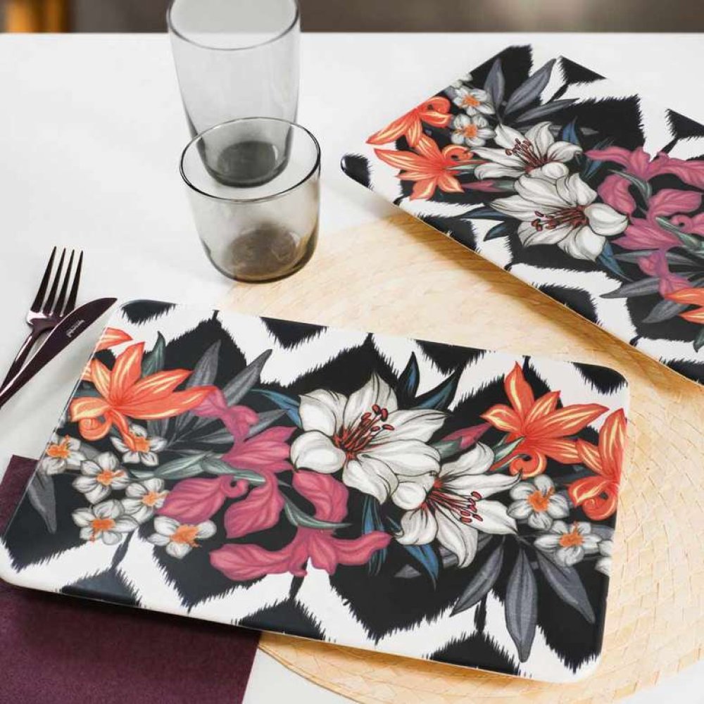 Keramika Purple Siera Kayık Tabak 31 Cm 2 Adet