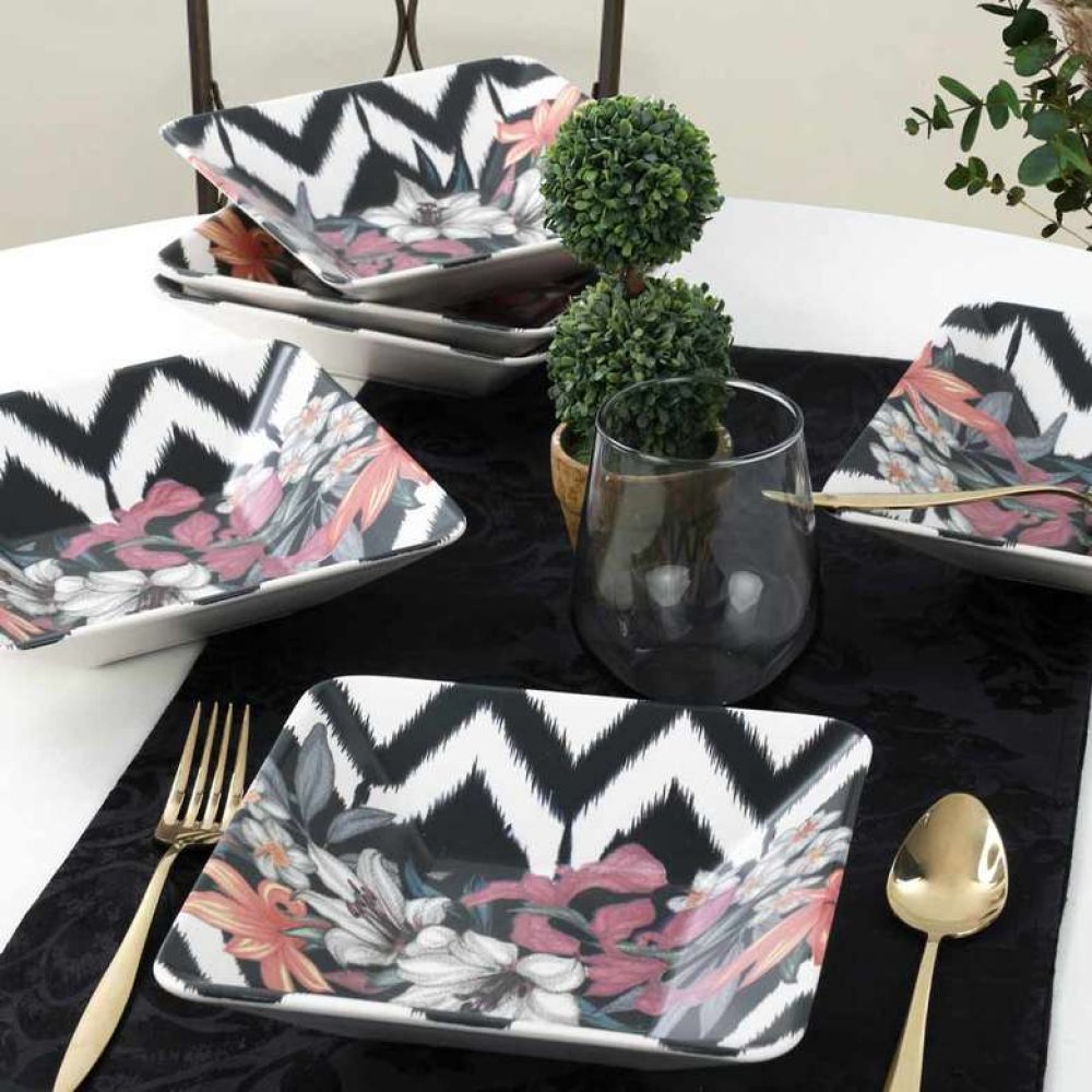 Keramika Purple Siera Yemek Tabağı 6'lı