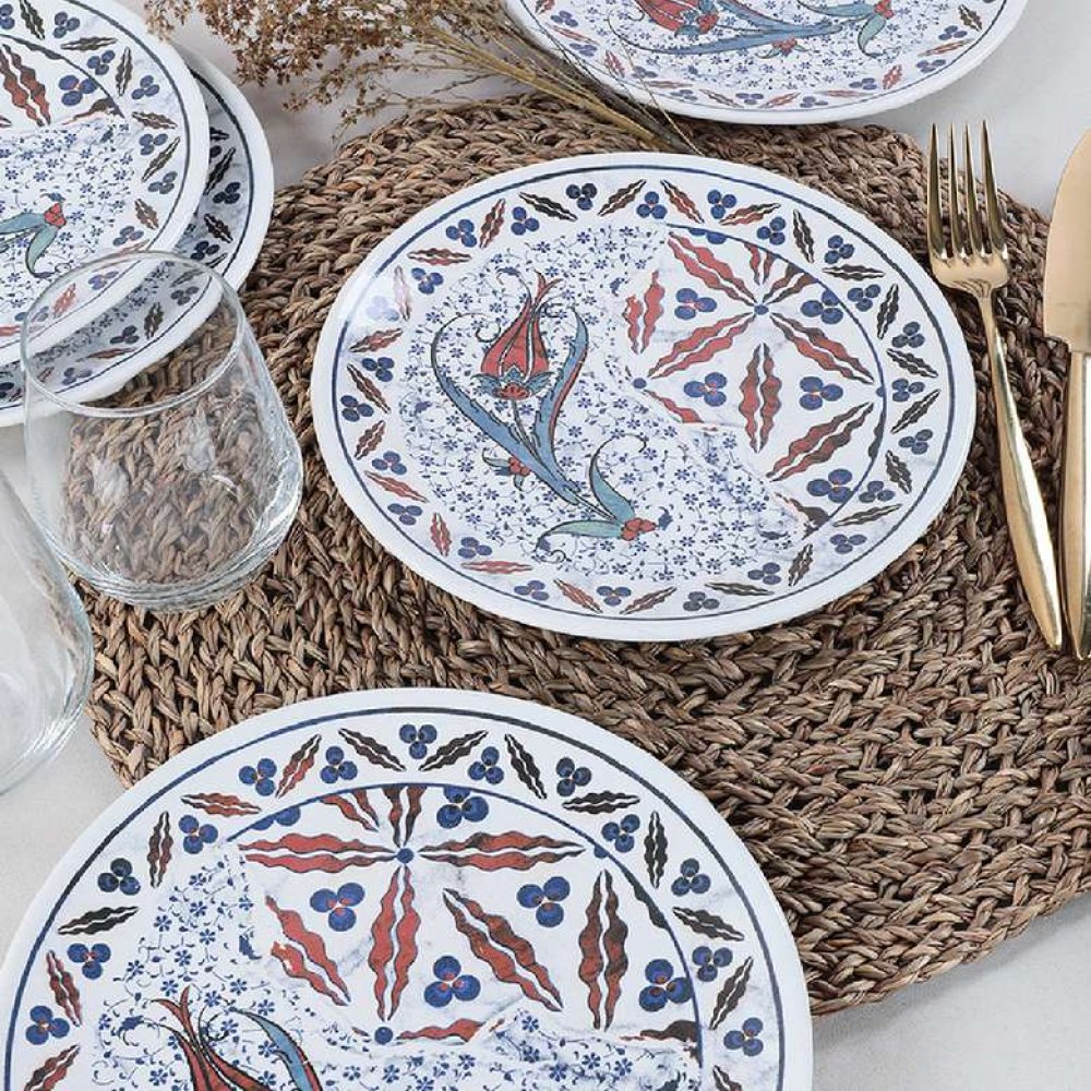 Keramika Tulip Pasta Tabağı 20 Cm 6 Adet