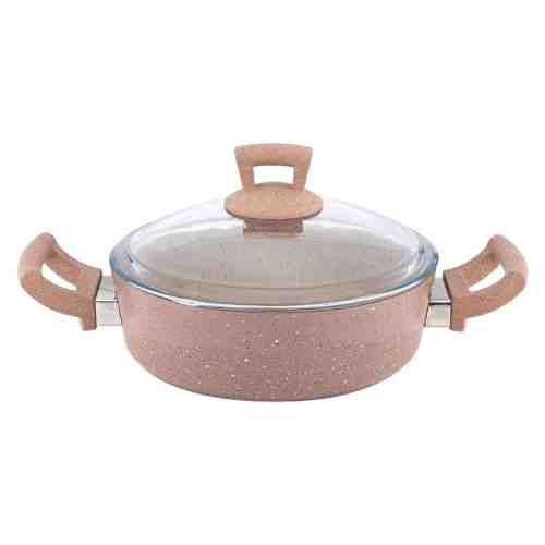 Hascevher Ezme Granit Karnıyarık Tencere 26 cm  Kahve