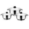 Arian Büyük Tencere Seti 6 Parça 22-24-26 Cm