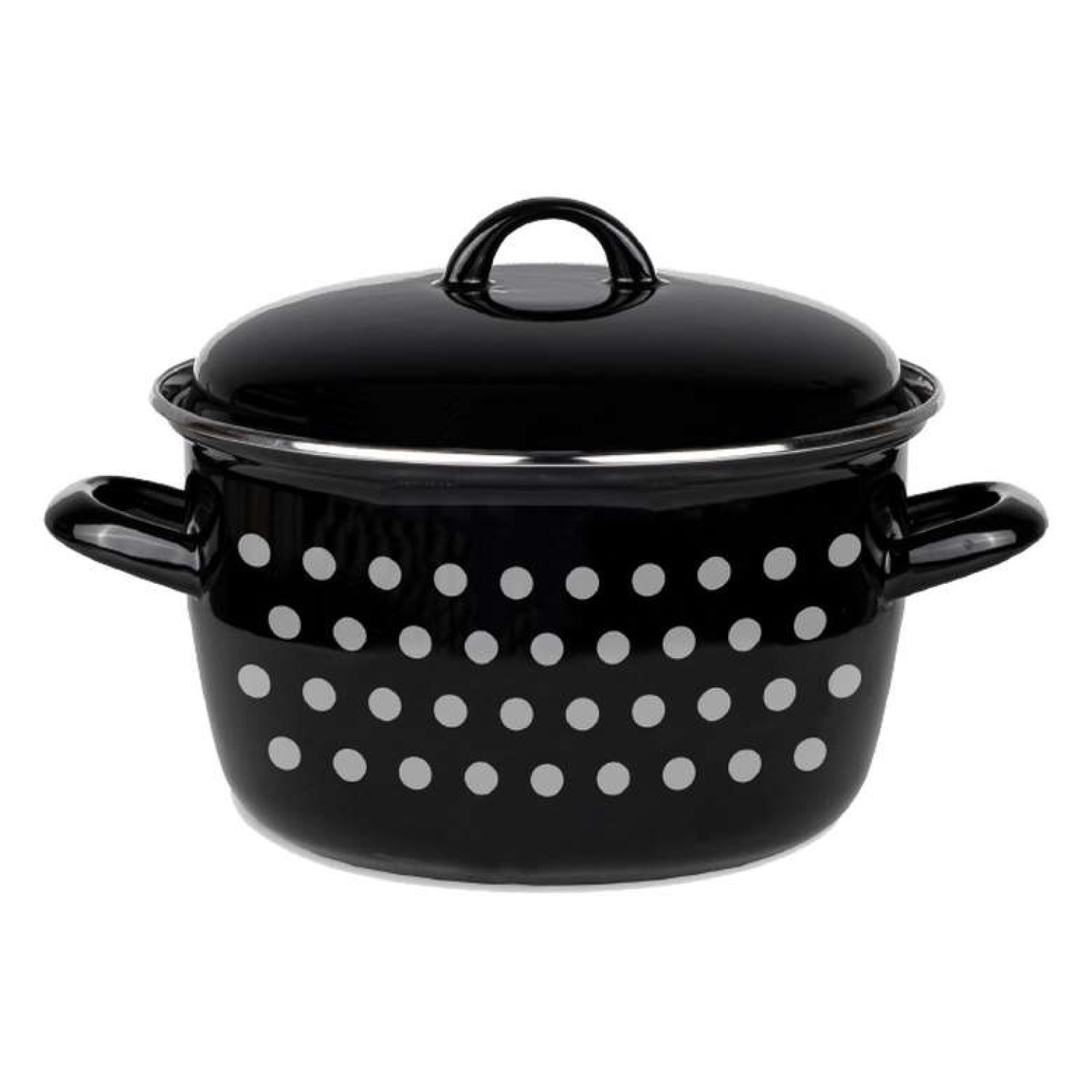 Emaye Yoğurt Tenceresi 22 Cm - Siyah