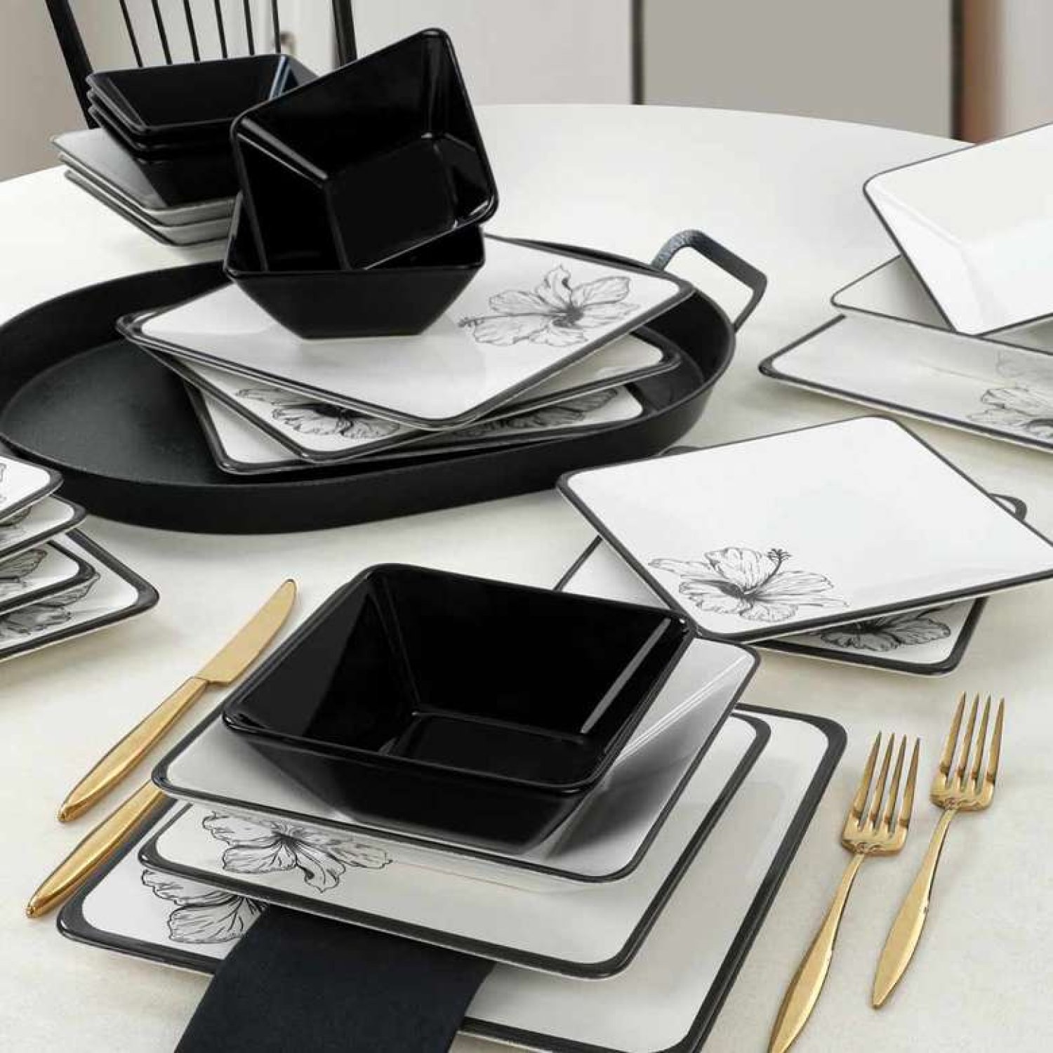 Keramika Lotus Yemek Takımı 24 parça 6 kişilik