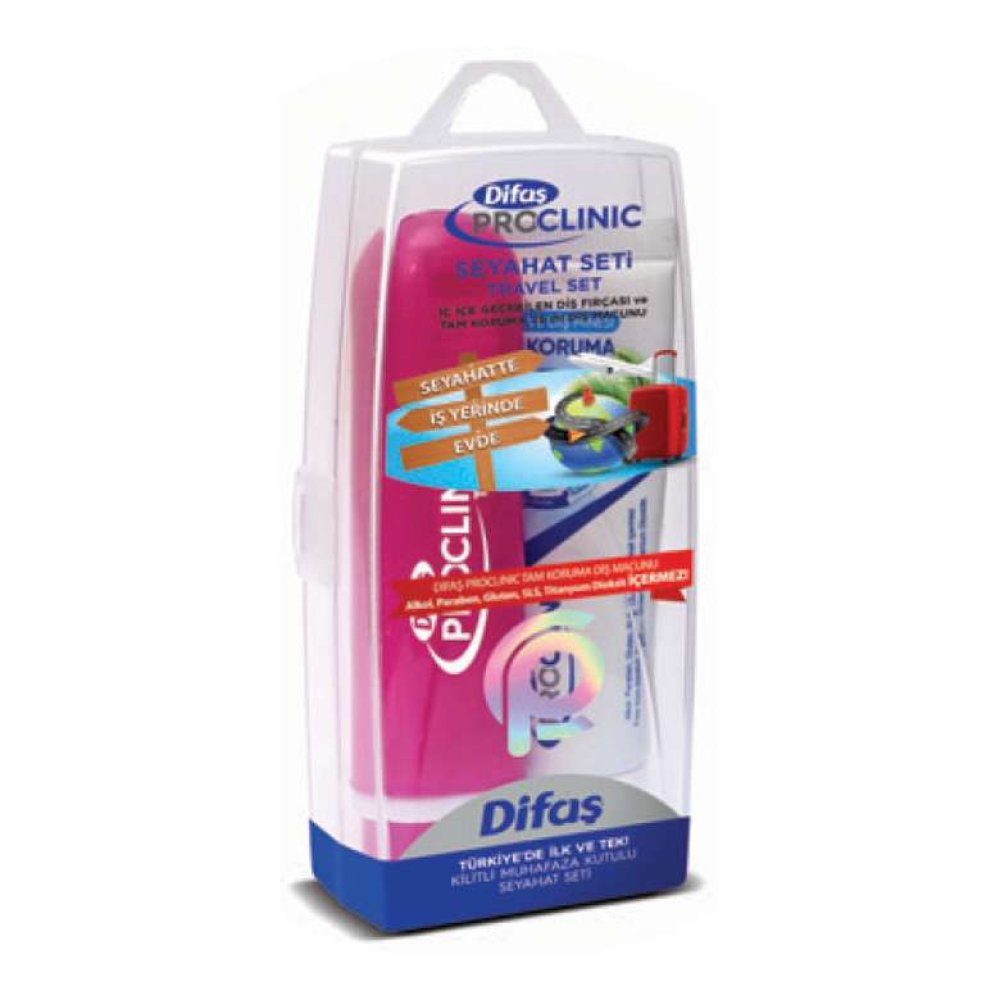 Difaş Seyahat Seti Pembe