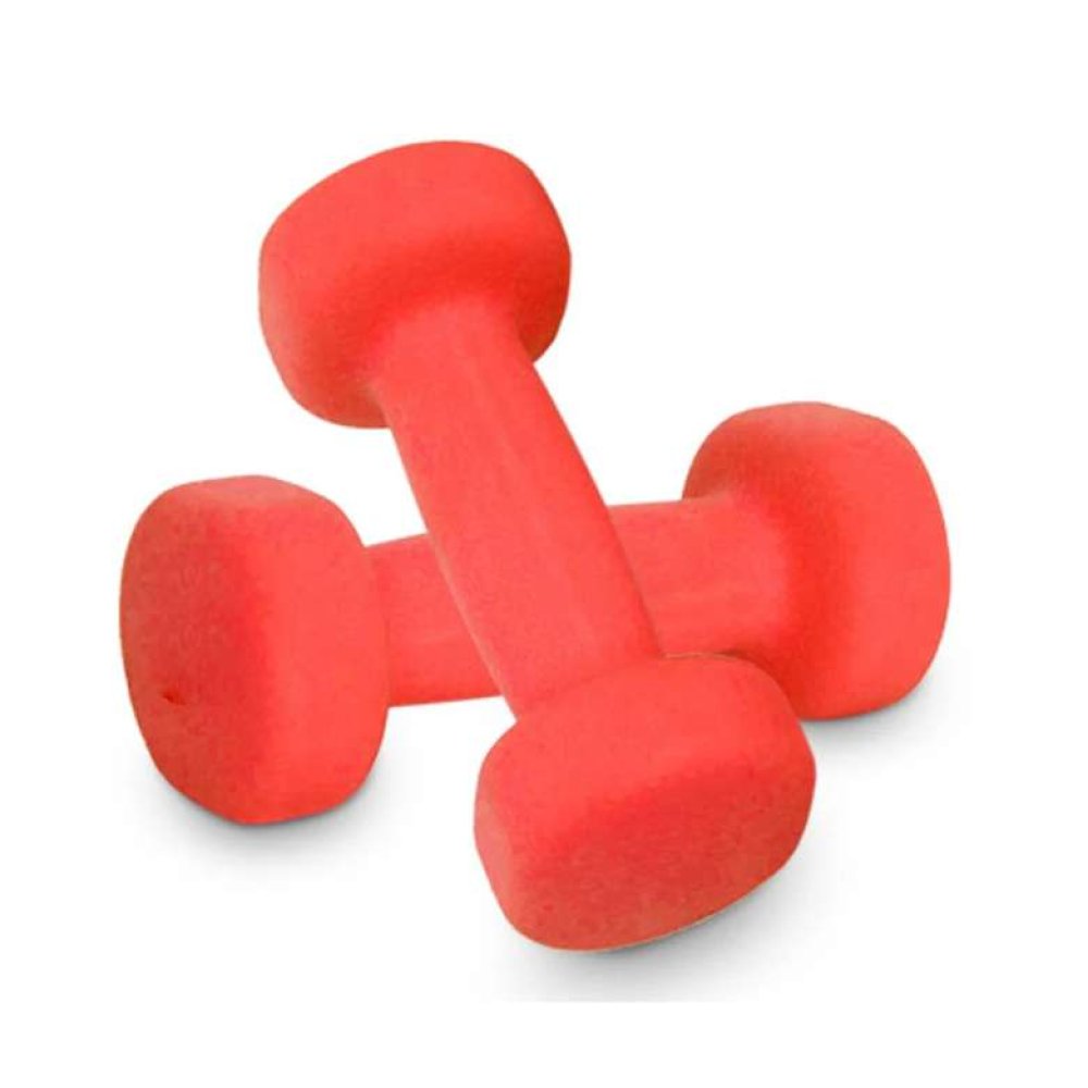 Triathlon Neopren Demir Dambıl Seti 2x1 Kg Kırmızı