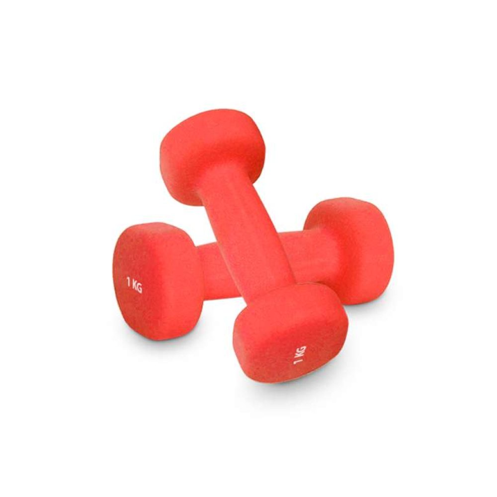 Triathlon Neopren Demir Dambıl Seti 2x3 Kg Kırmızı