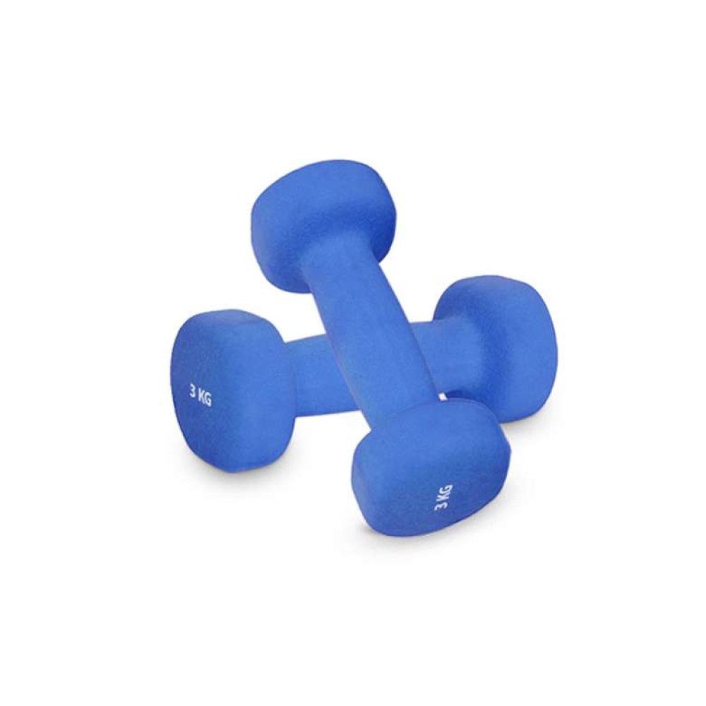 Triathlon Neopren Demir Dambıl Seti 2x3 Kg Lacivert