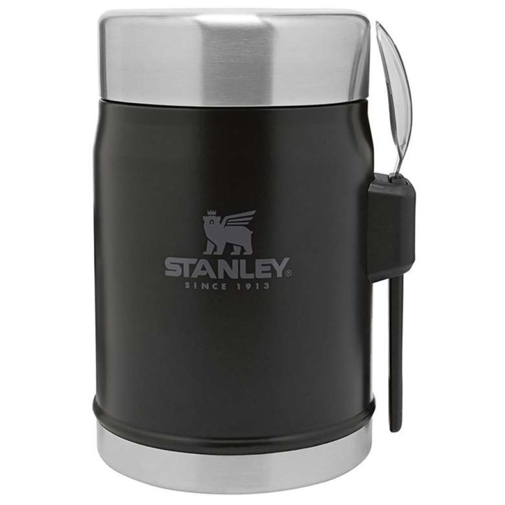Stanley Yemek Termosu Kaşıklı 400 ml Siyah