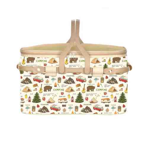 İzolasyonlu Piknik Sepeti 24 L Kahve