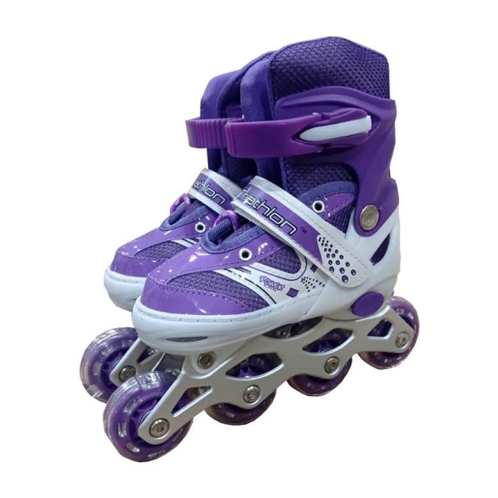 Triathlon Işıklı Paten Mor