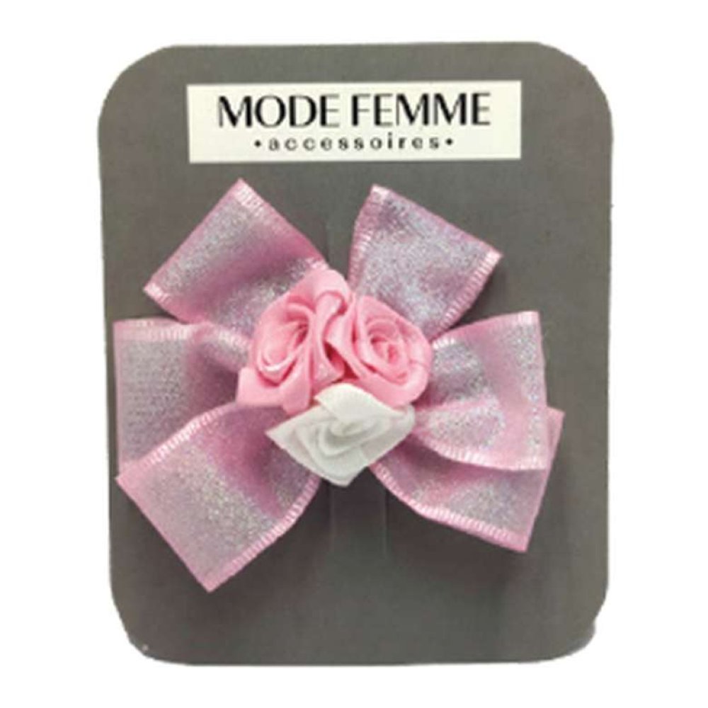 Çiçekli Kumaş Toka Lila