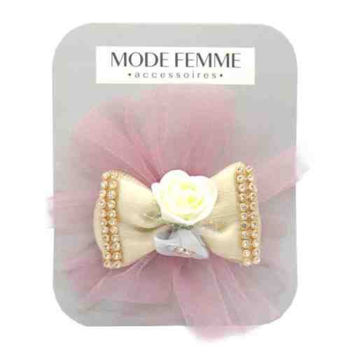 Çiçekli Kumaş Toka Sarı