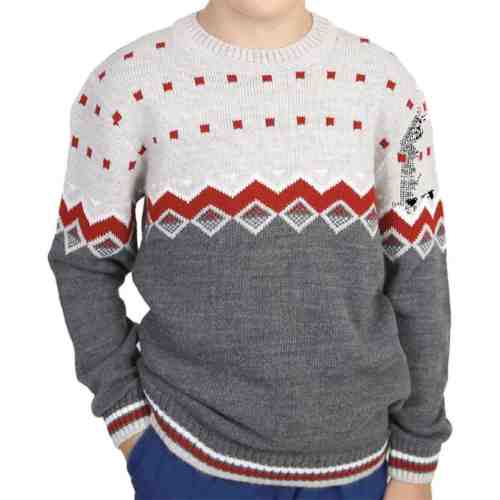 Kız/Erkek Çocuk Kazak Gri