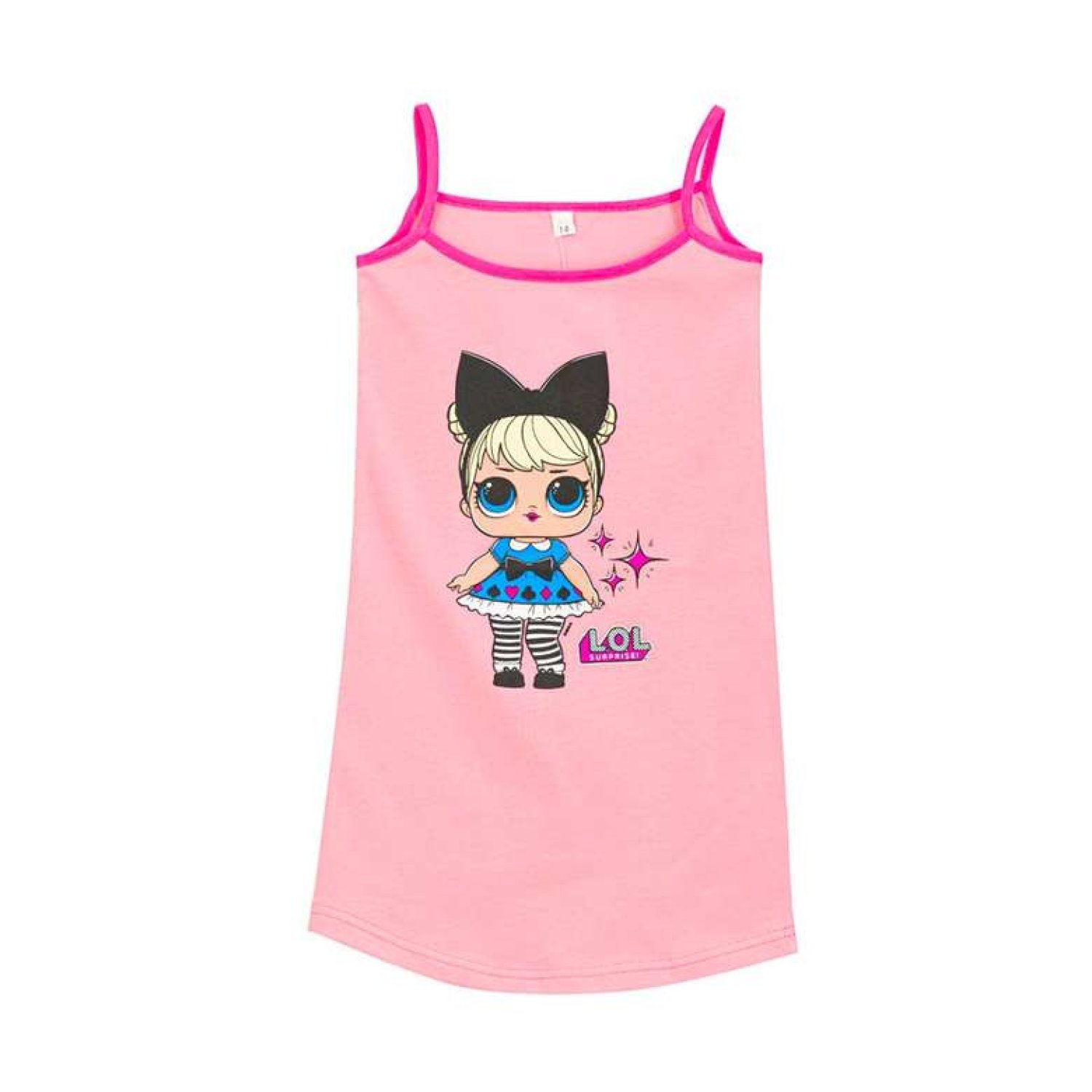 Kız Çocuk İp Askılı Elbise Pembe