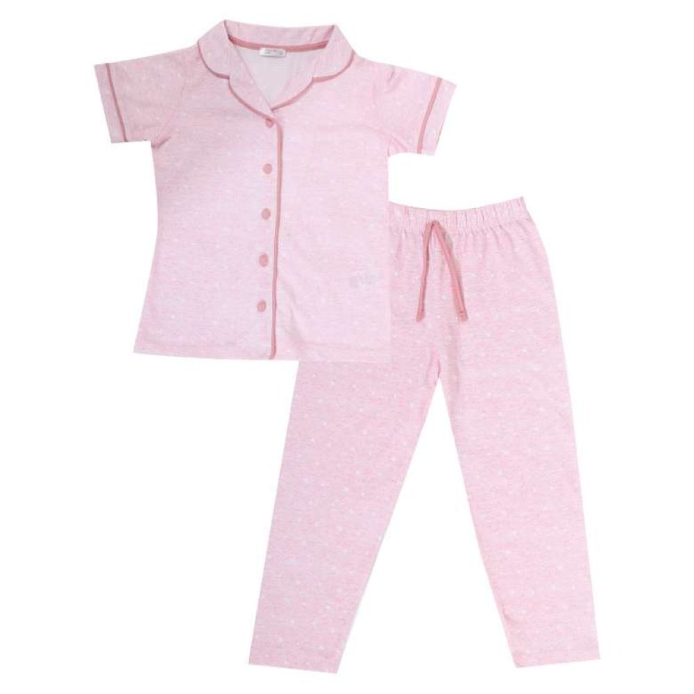 Kız Çocuk Kısa Kol Gömlek Pembe