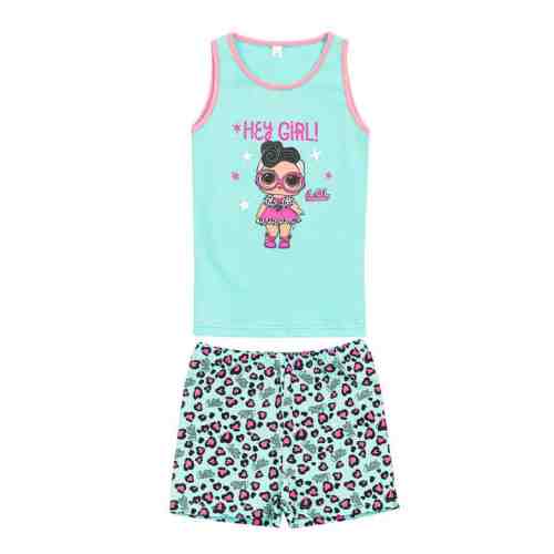 Kız Çocuk Kolsuz Atlet Şort Takım Mavi