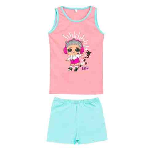 Kız Çocuk Kolsuz Atlet Şort Takım Pembe