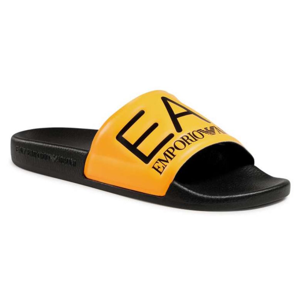 Emporio Armani Sea Word Sliders Erkek Siyah Terlik