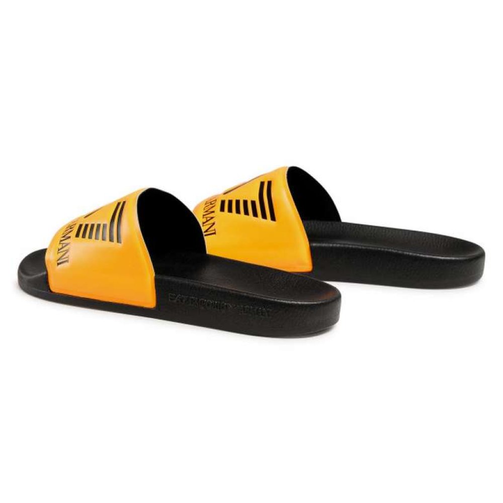 Emporio Armani Sea Word Sliders Erkek Siyah Terlik