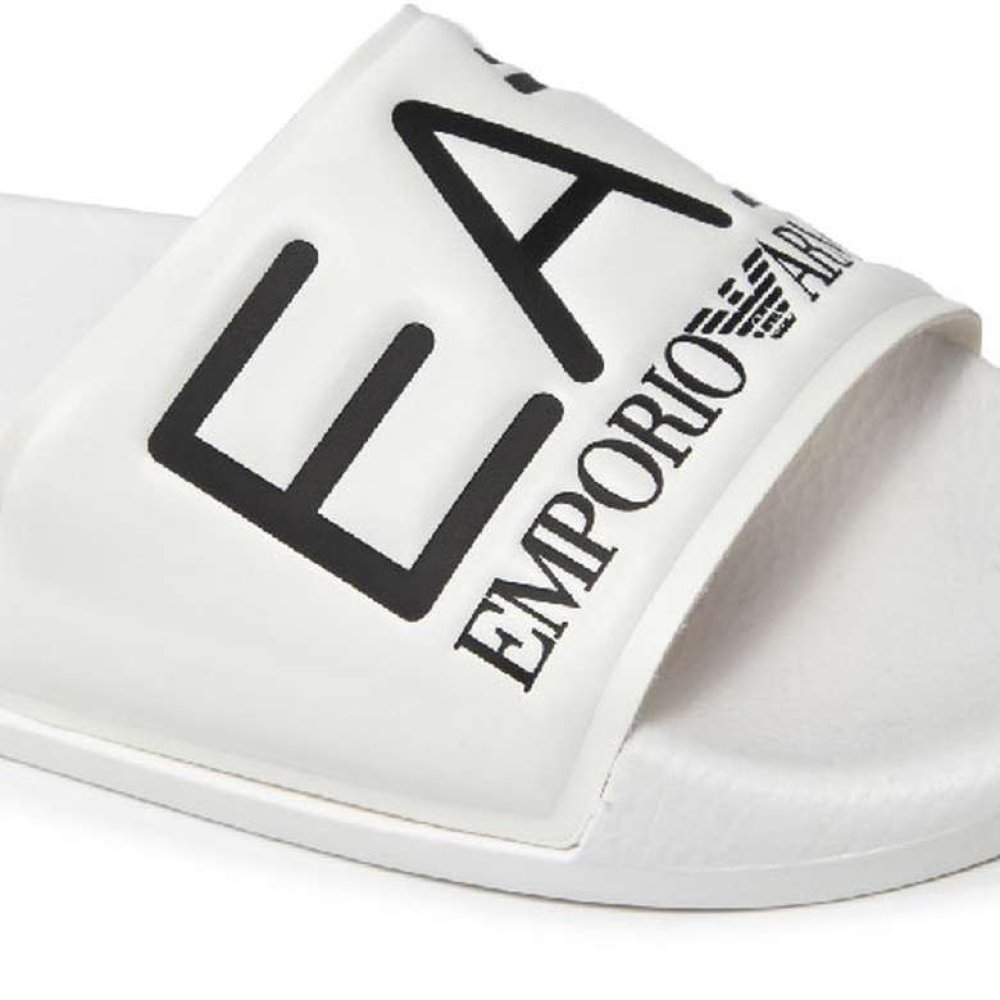 Emporio Armani XCP001-XCC22-00001 Erkek Terlik Beyaz