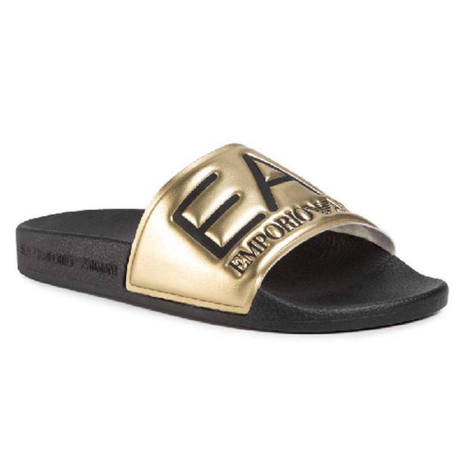 Emporio Armani XCP001-XCC22-D467 Erkek Terlik Sarı Siyah