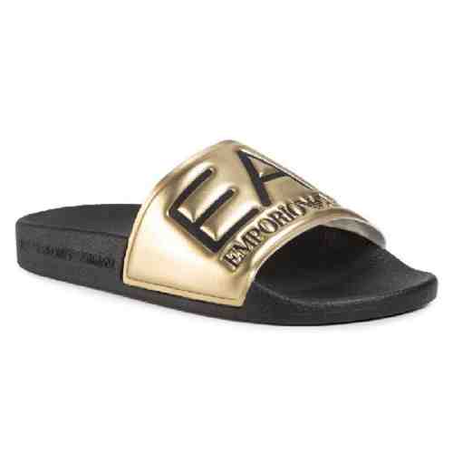 Emporio Armani XCP001-XCC22-D467 Erkek Terlik Sarı Siyah