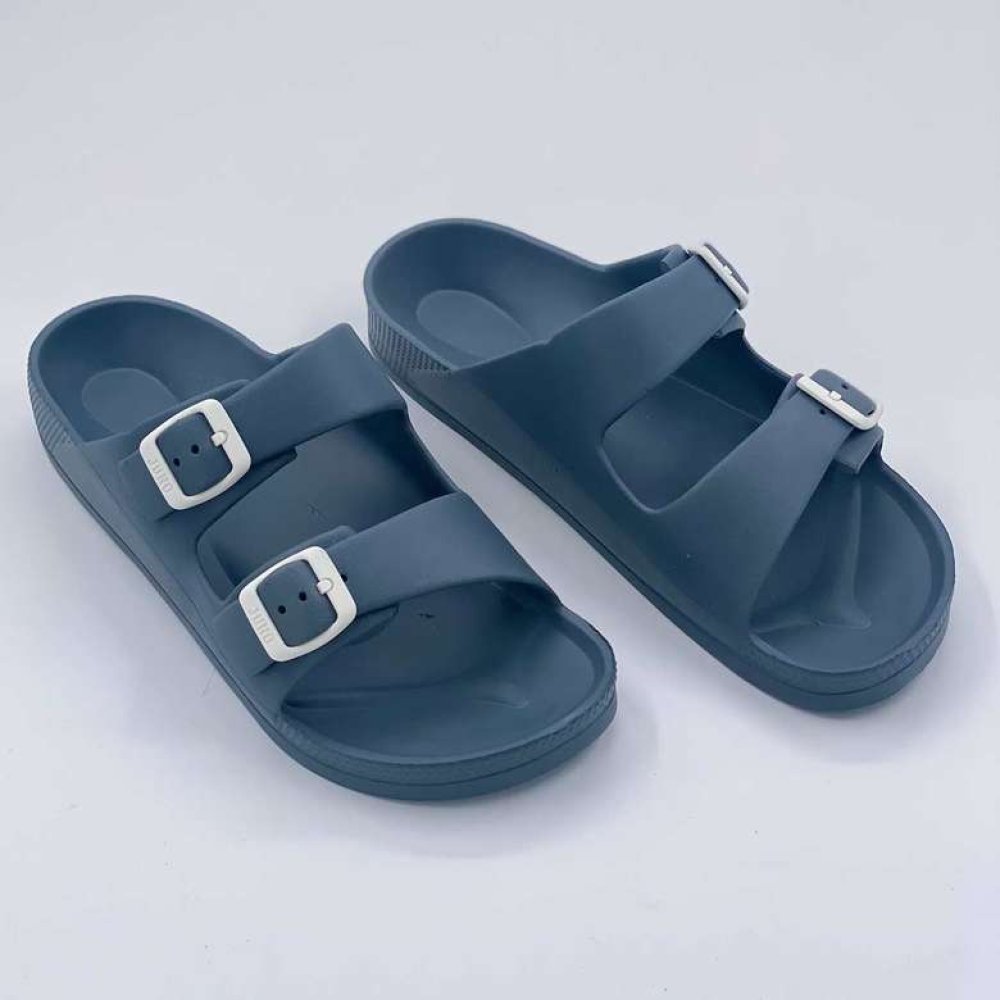 Juno Erkek Çift Tokalı Terlik Lacivert