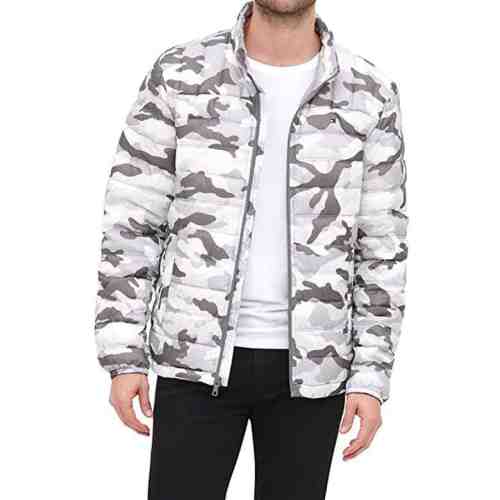 Tommy Hilfiger Erkek Mont Beyaz Gri