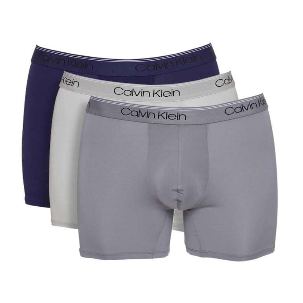 Calvin Klein  NB2570-904 Erkek Boxer 3'lü Çok Renkli