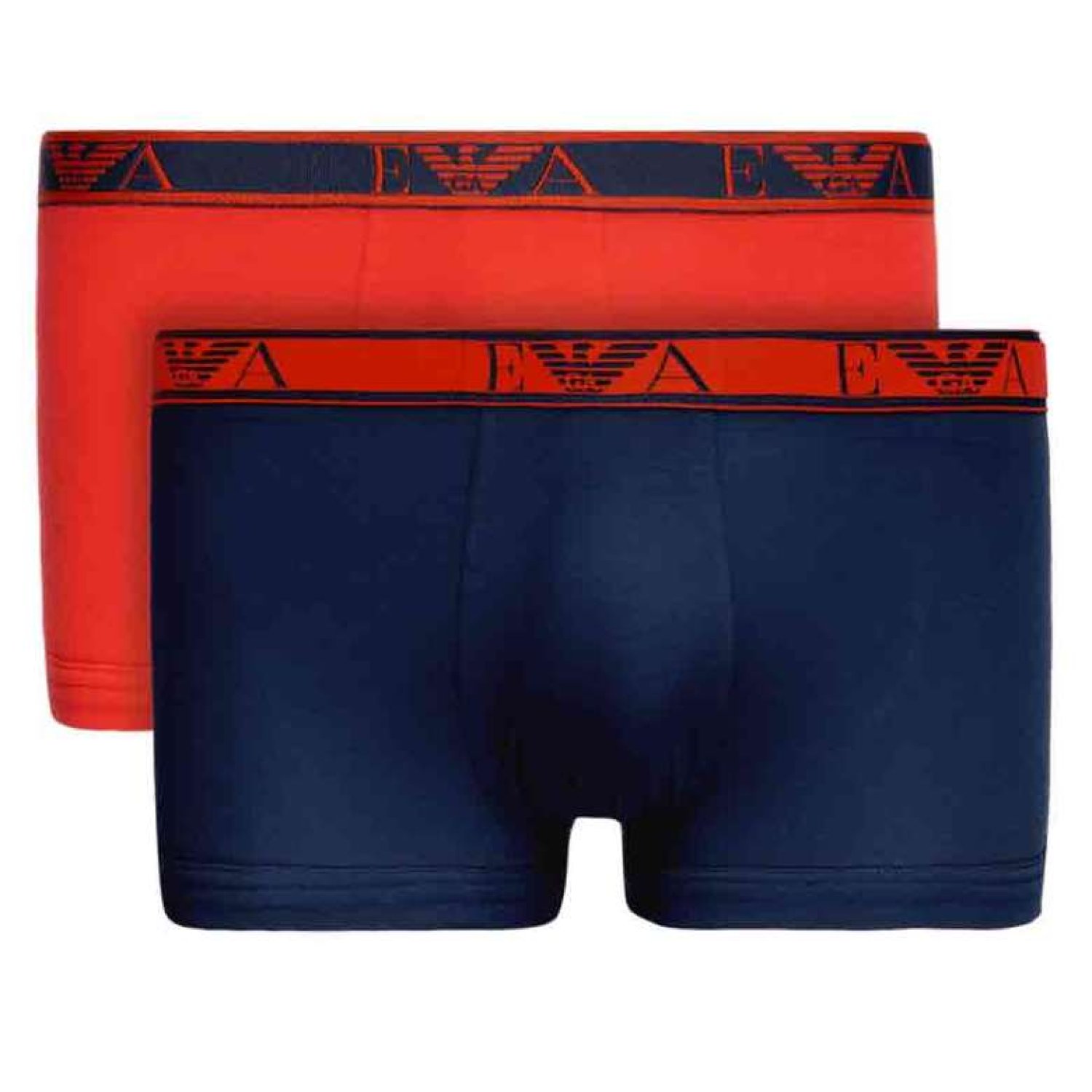 Emporio Armani Erkek Boxer 2'li Lacivert Kırmızı