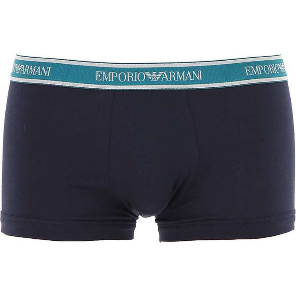 Emporio Armani Erkek Boxer 2'li Mavi Yeşil