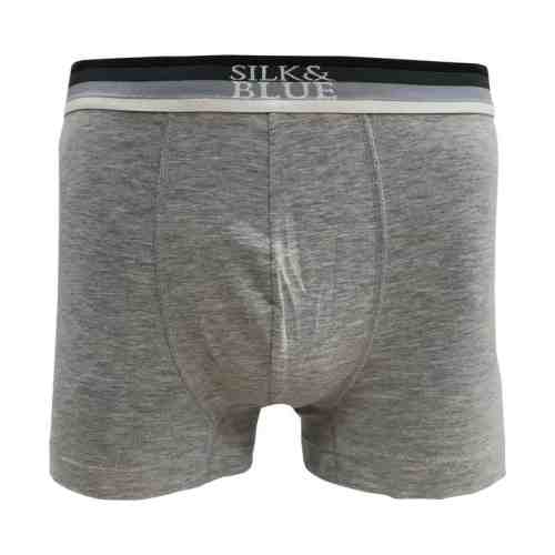 Silk & Blue Erkek Boxer Gri