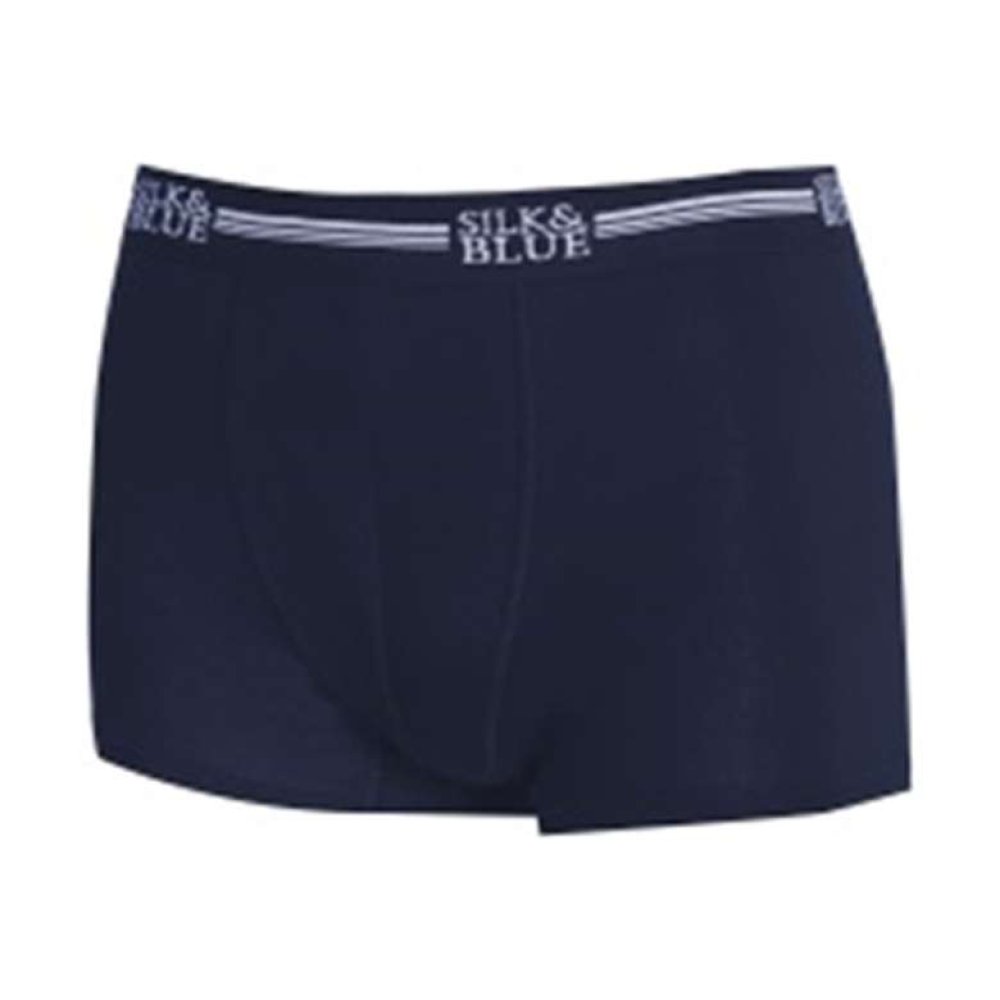 Silk & Blue Modal Erkek Boxer Siyah Lacivert 2'li