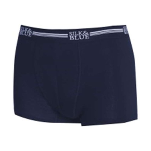 Silk & Blue Modal Erkek Boxer Siyah Lacivert 2'li