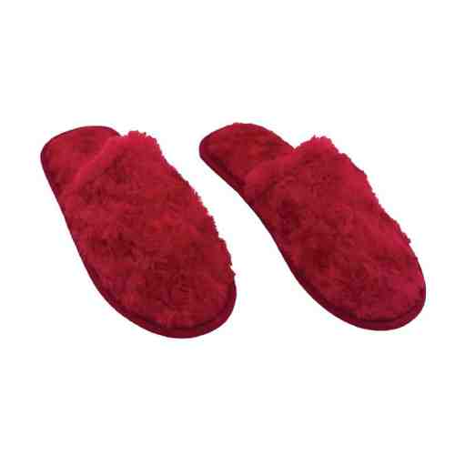 Bayan Peluş Terlik Bordo