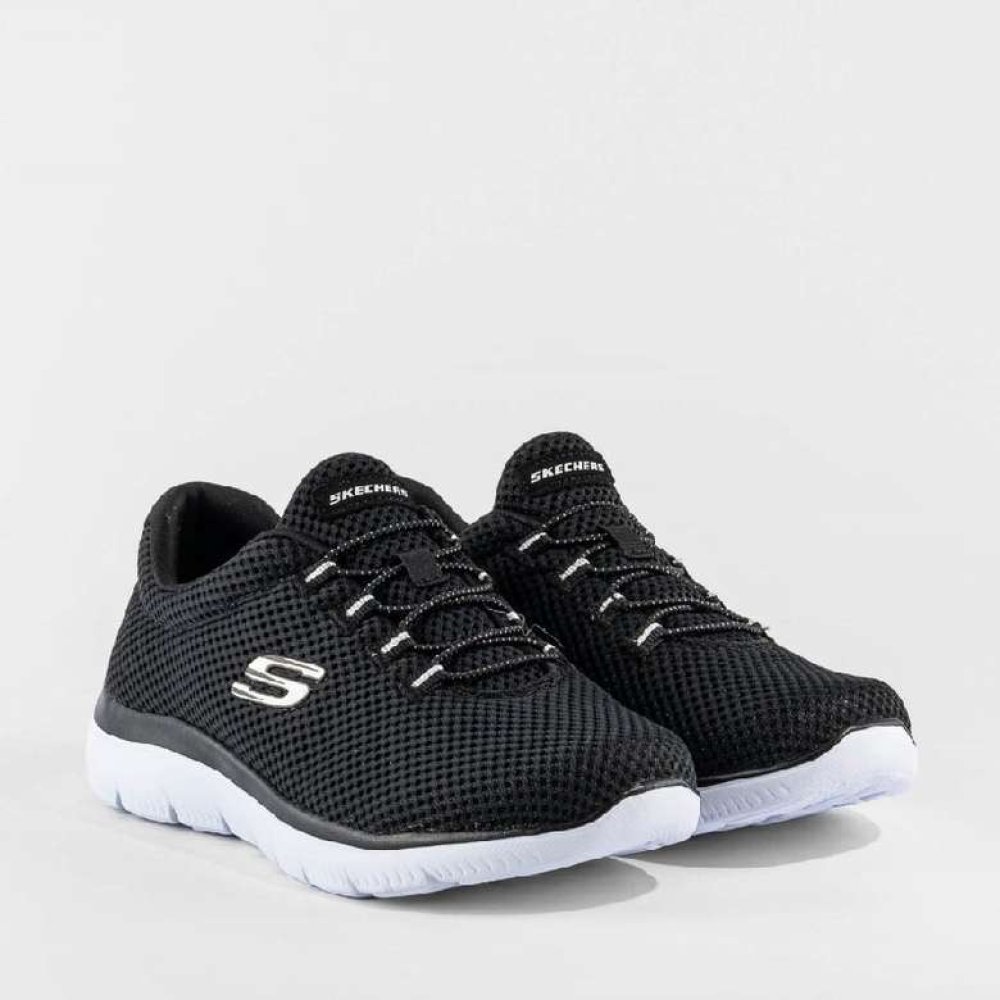 Skechers 12985-BKW Kadın Spor Ayakkabı Siyah