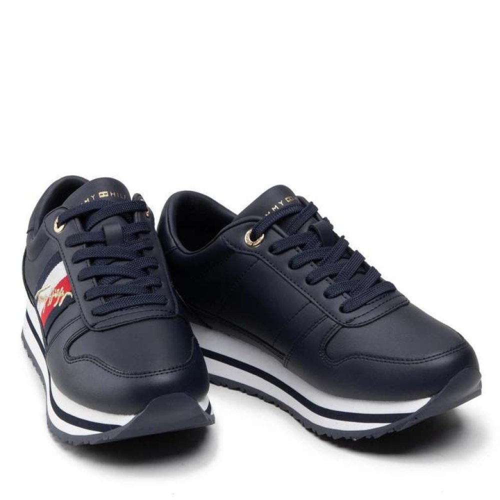 Tommy Hilfiger FW0FW05218-DW5 Kadın Ayakkabı Lacivert