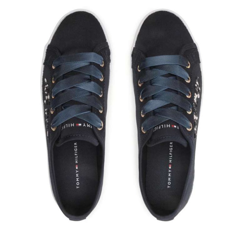 Tommy Hilfiger FW0FW05802-DW5 Kadın Ayakkabı Lacivert